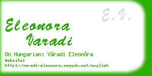 eleonora varadi business card
