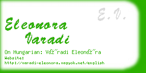 eleonora varadi business card